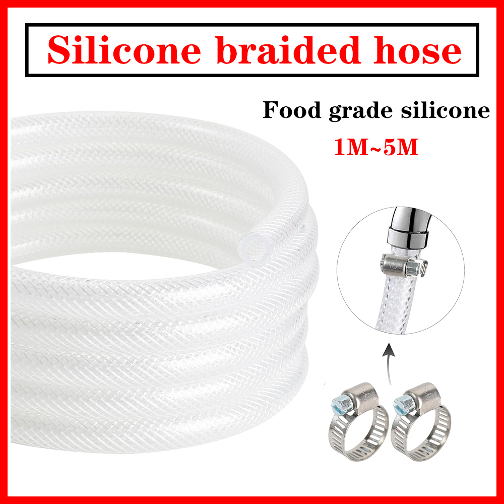 Flexible Hose Braided - Tabung vinil PVC bening kepang tekanan
