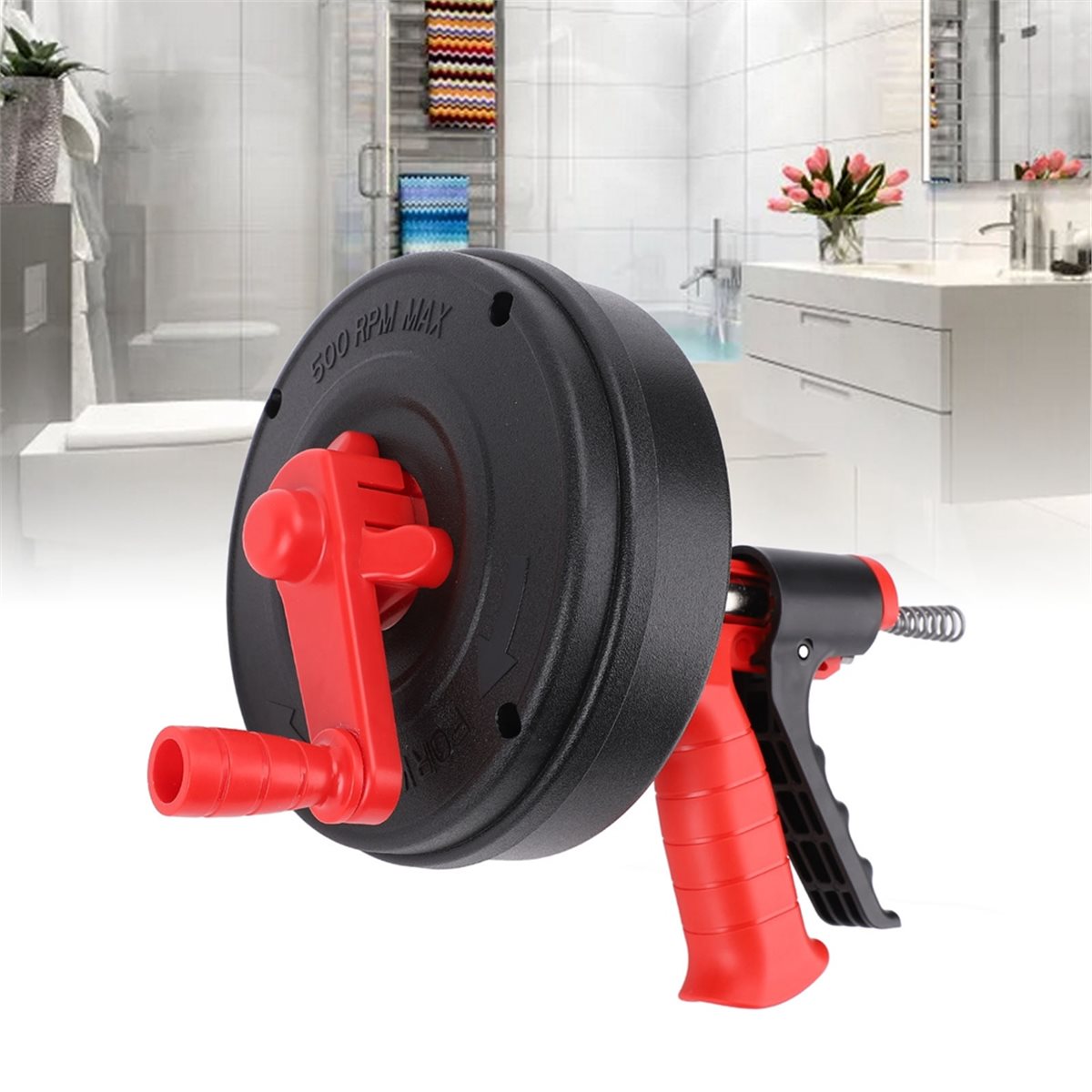 Drain Snake Flexible - DT57 MODEL TERBARU 7.5-Meter Alat Pembersih