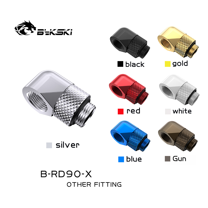 Compression Fitting Brass - Bykski B-RD90-X Adaptor Sambungan Kompresi Putar