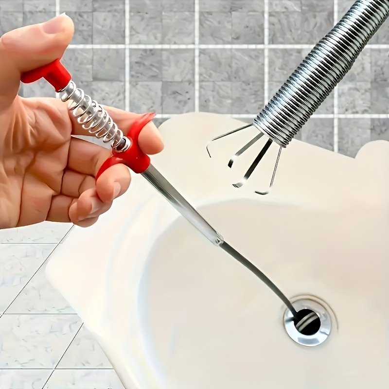 Drain Pipe Clip - 1 Buah Alat Pembersih Saluran Pembuangan,