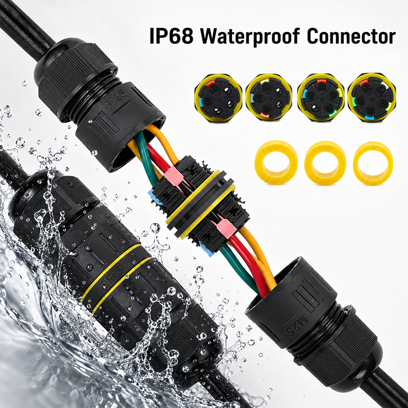 Push Fit Connector - Konektor Kabel Cepat Tahan Air IP68
