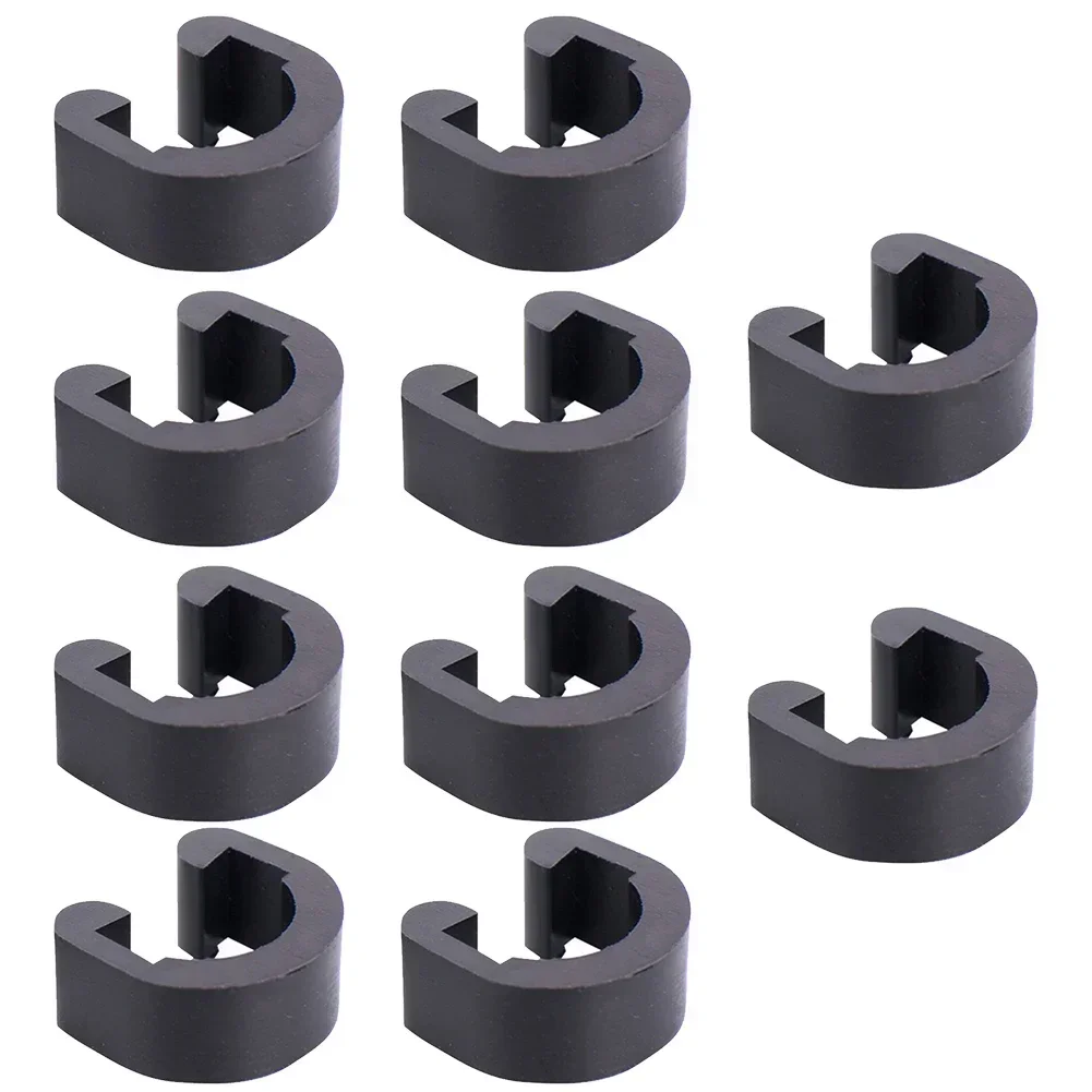 Plastic Pipe Clip - 10 buah sepeda c-klip gesper kabel