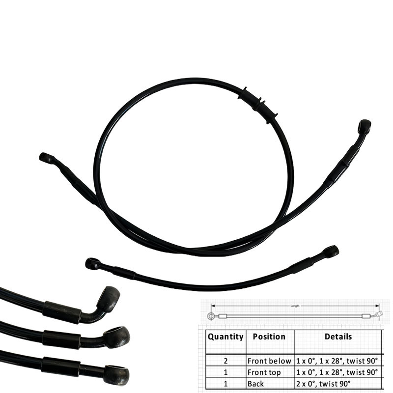 Ptfe Tape Thread - AN3 Moto selang rem kepang baja
