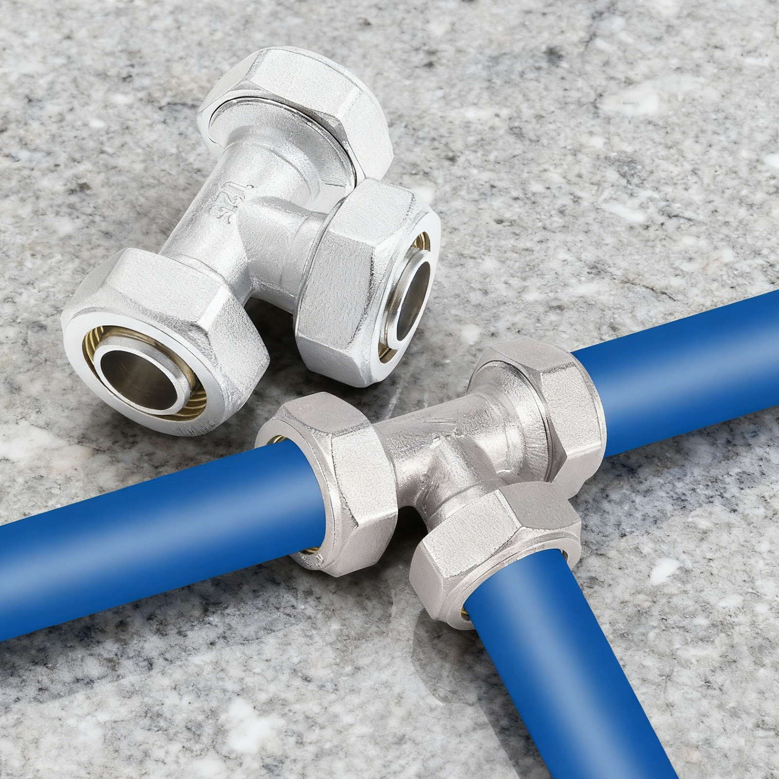 Compression Fitting Brass - 2 Buah Sambungan Pipa Fitting Saluran