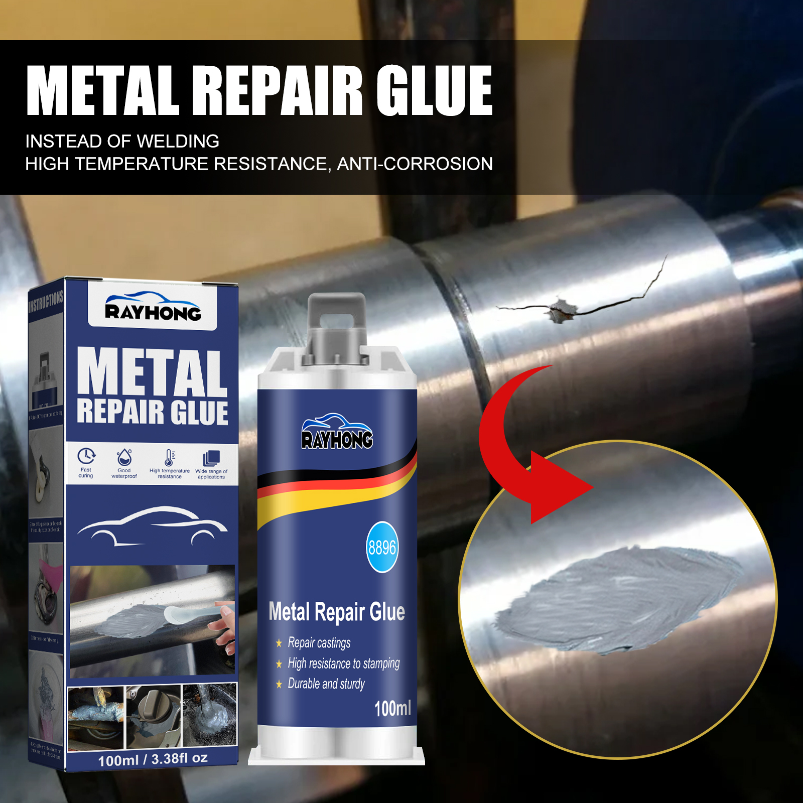 Solvent Weld Cement - 100Ml Lem Pengecoran AB Logam Industri