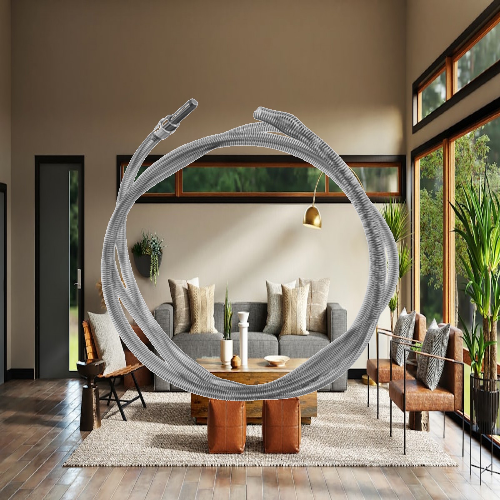 Drain Snake Flexible - Alat Pembersih Saluran Air Fleksibel, Kabel