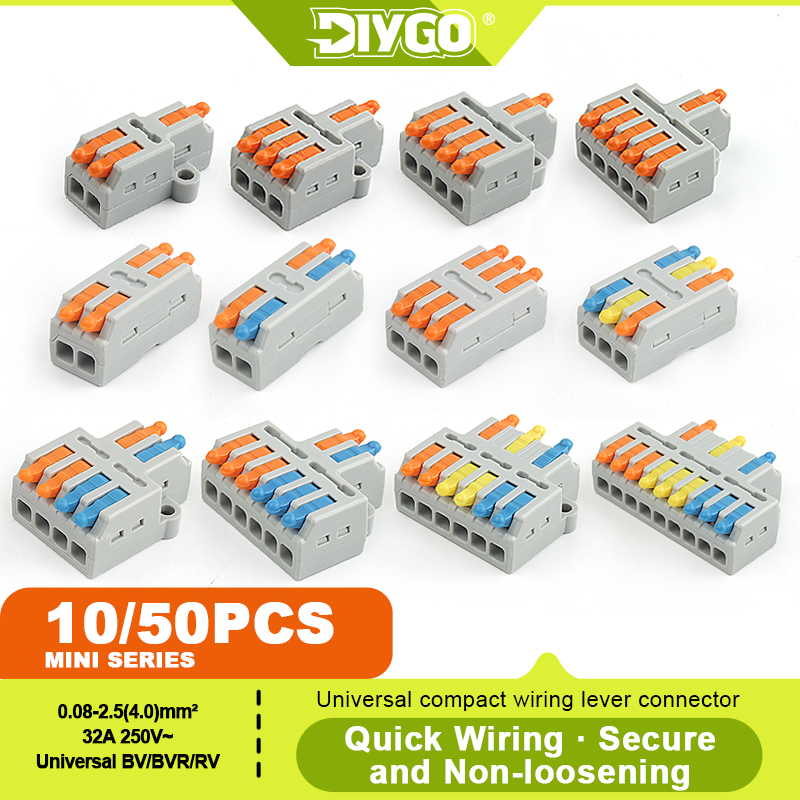 Push Fit Connector - DIY GO 10/50 Buah Blok Terminal