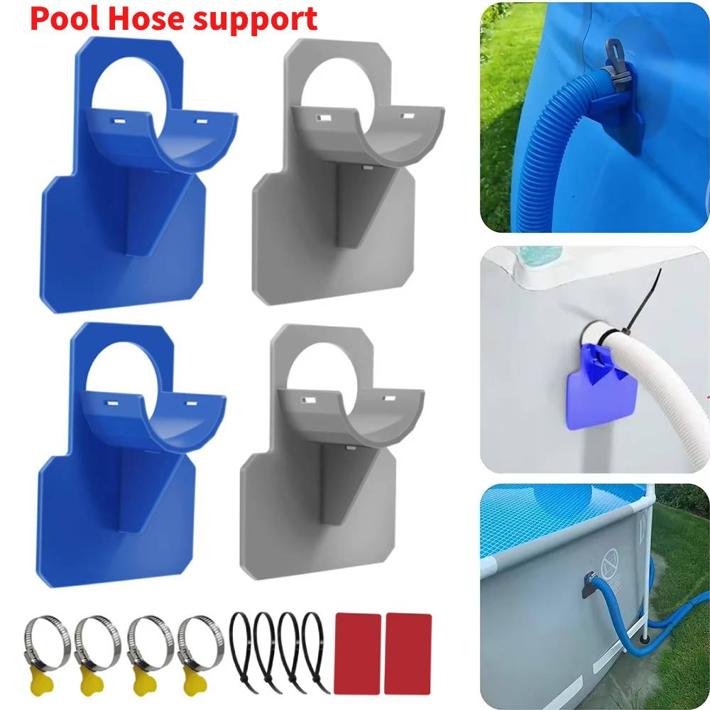 Plastic Pipe Clip - 2 Buah Penyangga Pemasangan Pipa Kolam