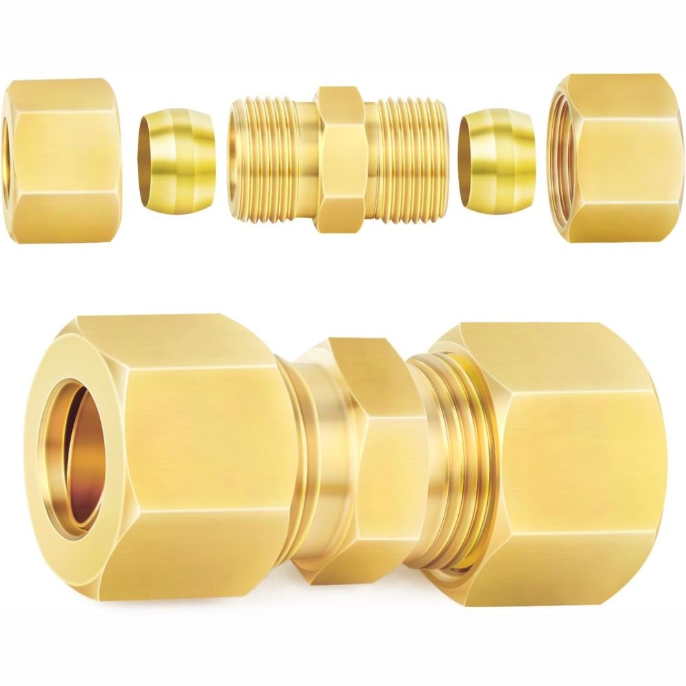 Compression Fitting Brass - Adaptor Kuningan Fitting Kompresi Kuningan Lurus