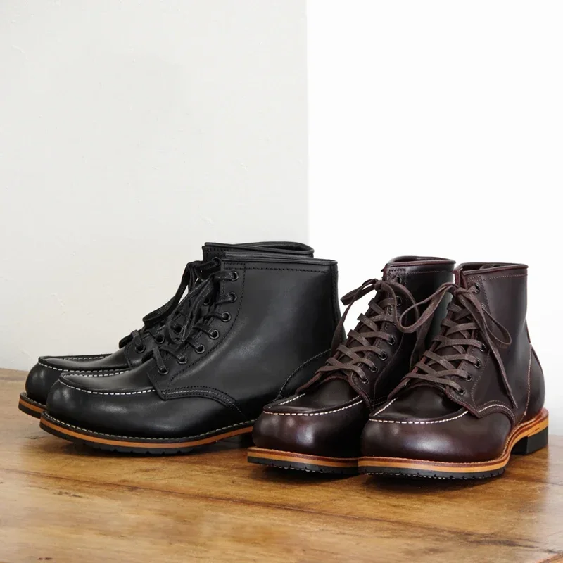 Pipe Bending Spring - Sepatu Boots Kulit Pria Goodyear Buatan