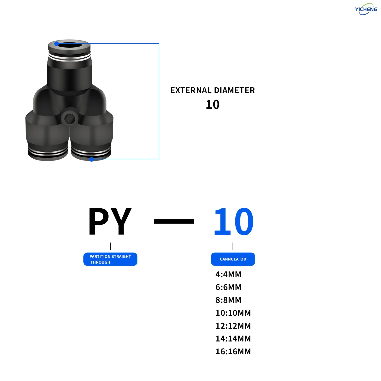 Konektor Selang ID 10MM Y Spli - Push Fit Connector ulasan dan harga