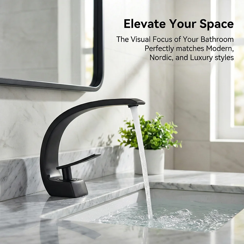 Keran Kamar Mandi Hitam Matte, - Silicone Tap Washer ulasan dan harga