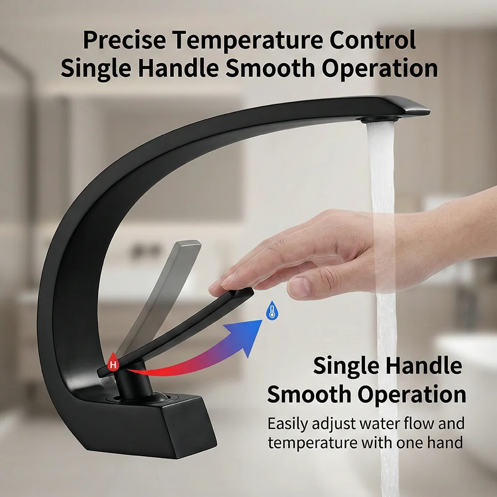 Keran Kamar Mandi Hitam Matte, - Silicone Tap Washer ulasan dan harga