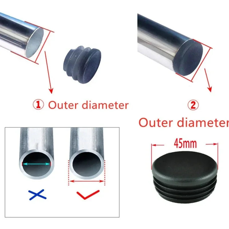 Steker pipa bulat hitam 10-60m - Plastic Pipe Clip ulasan dan harga