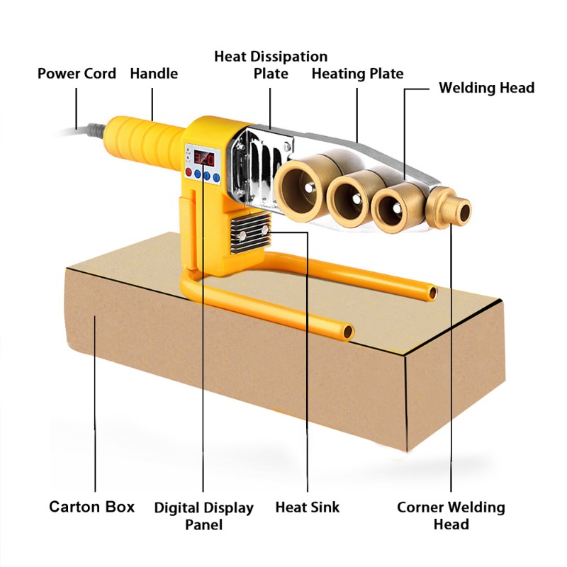 Mesin las pipa 600/800/1000W,  - Pipe Freeze Spray ulasan dan harga