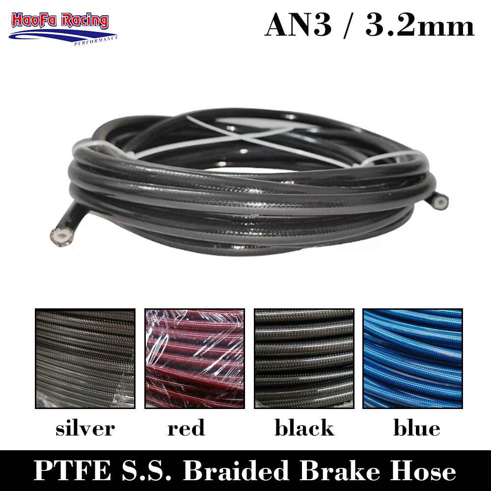 Selang Rem Motor AN3 PTFE ID 3 - Flexible Hose Braided ulasan dan harga
