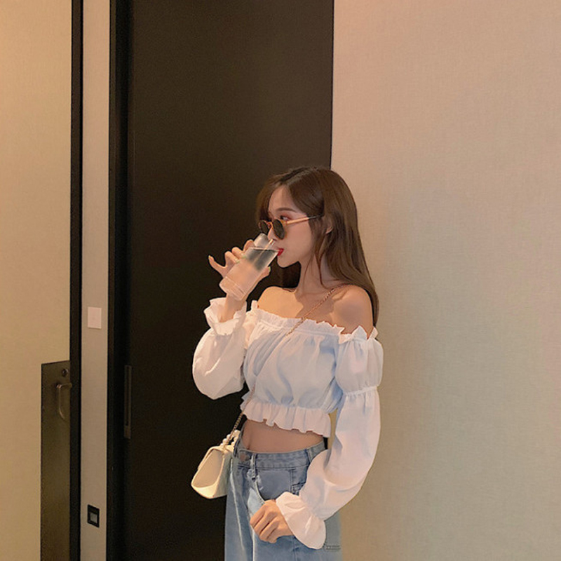 Blus seksi Off Shoulder wanita - Pipe Bending Spring ulasan dan harga