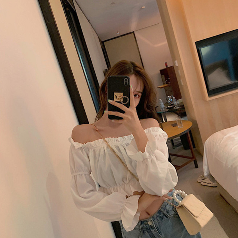 Blus seksi Off Shoulder wanita - Pipe Bending Spring ulasan dan harga