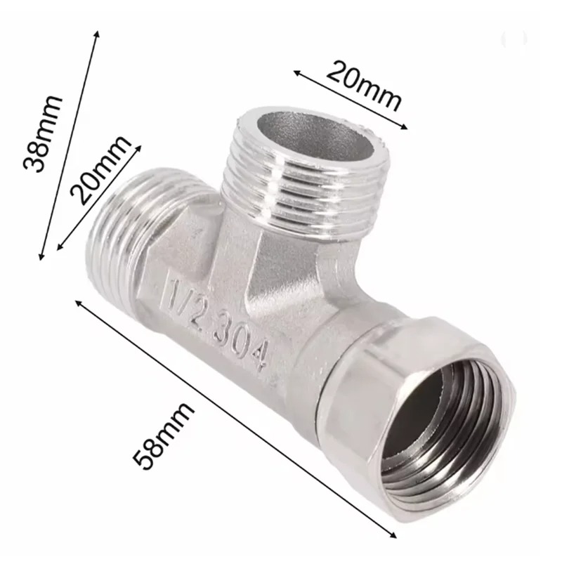 Katup T Baja Tahan Karat G1/2  - Shower Valve Cartridge ulasan dan harga