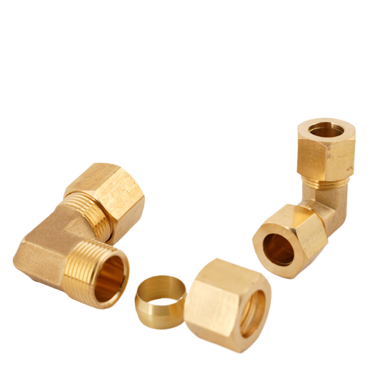 Sambungan Pipa Kuningan 90 Der - Compression Fitting Brass ulasan dan harga
