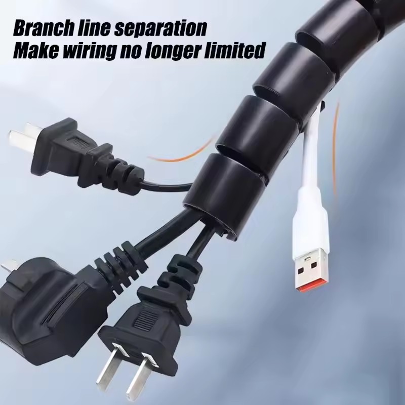 2M Klip Pengatur Kabel Spiral  - Plastic Pipe Clip ulasan dan harga