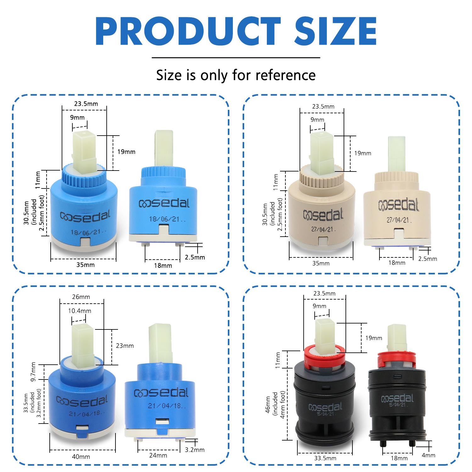 1 Buah Keran Mixer Air Keramik - Basin Mixer Cartridge ulasan dan harga