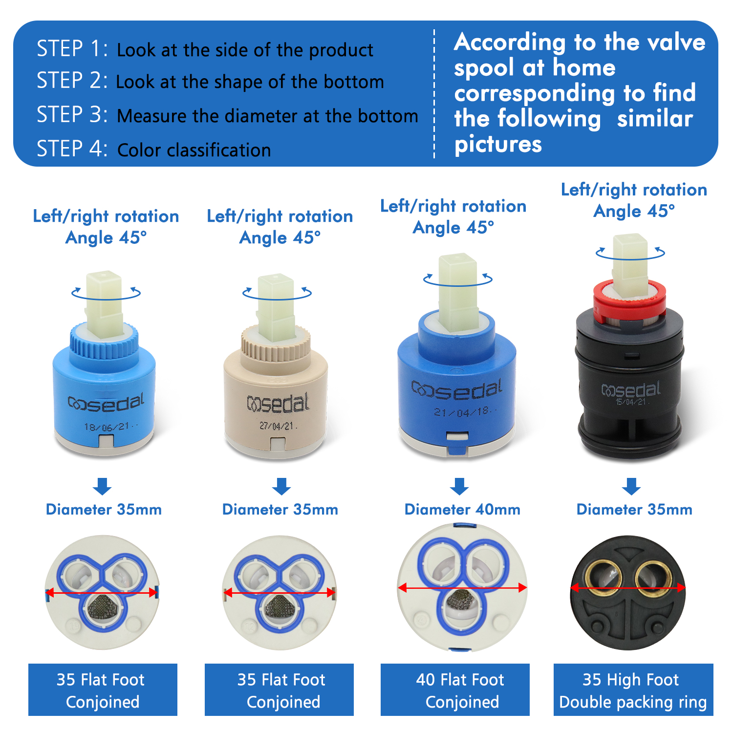 1 Buah Keran Mixer Air Keramik - Basin Mixer Cartridge ulasan dan harga