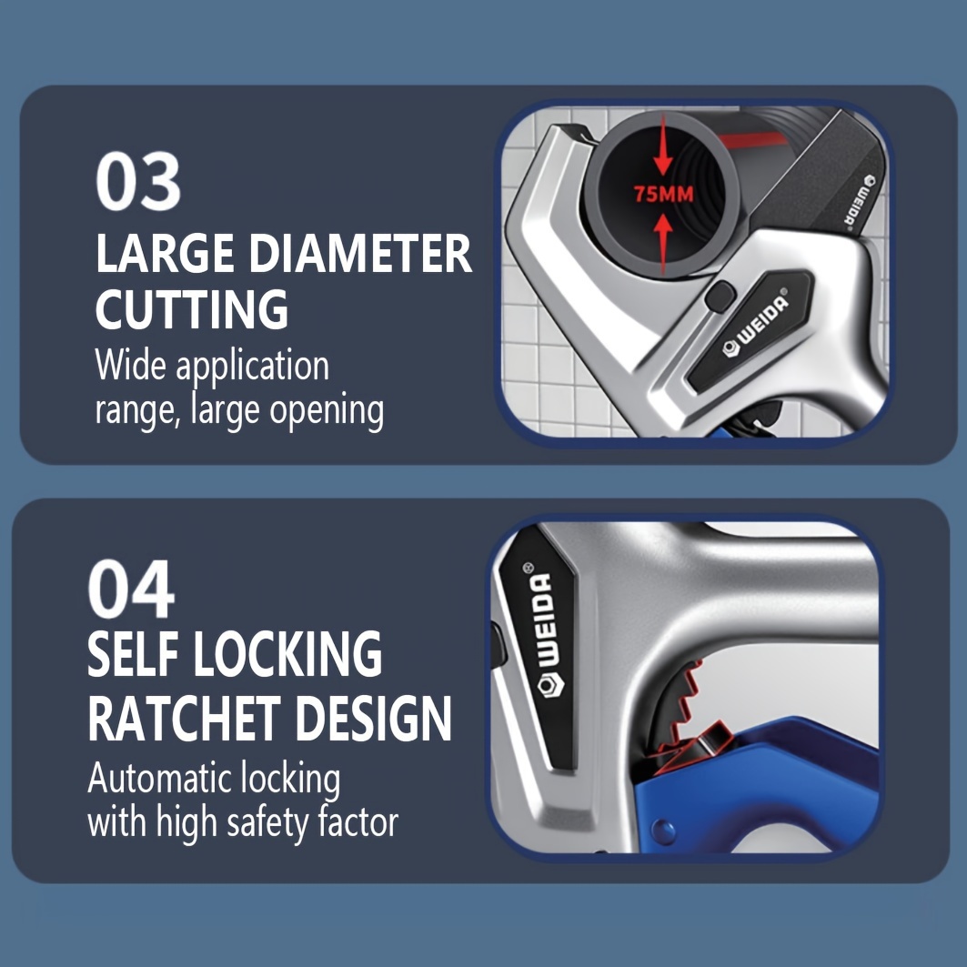Pemotong pipa kelas industri 3 - Pipe Cutter Ratchet ulasan dan harga