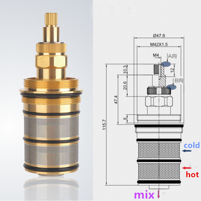 Katrij & Pegangan Termostatik  - Shower Valve Cartridge ulasan dan harga