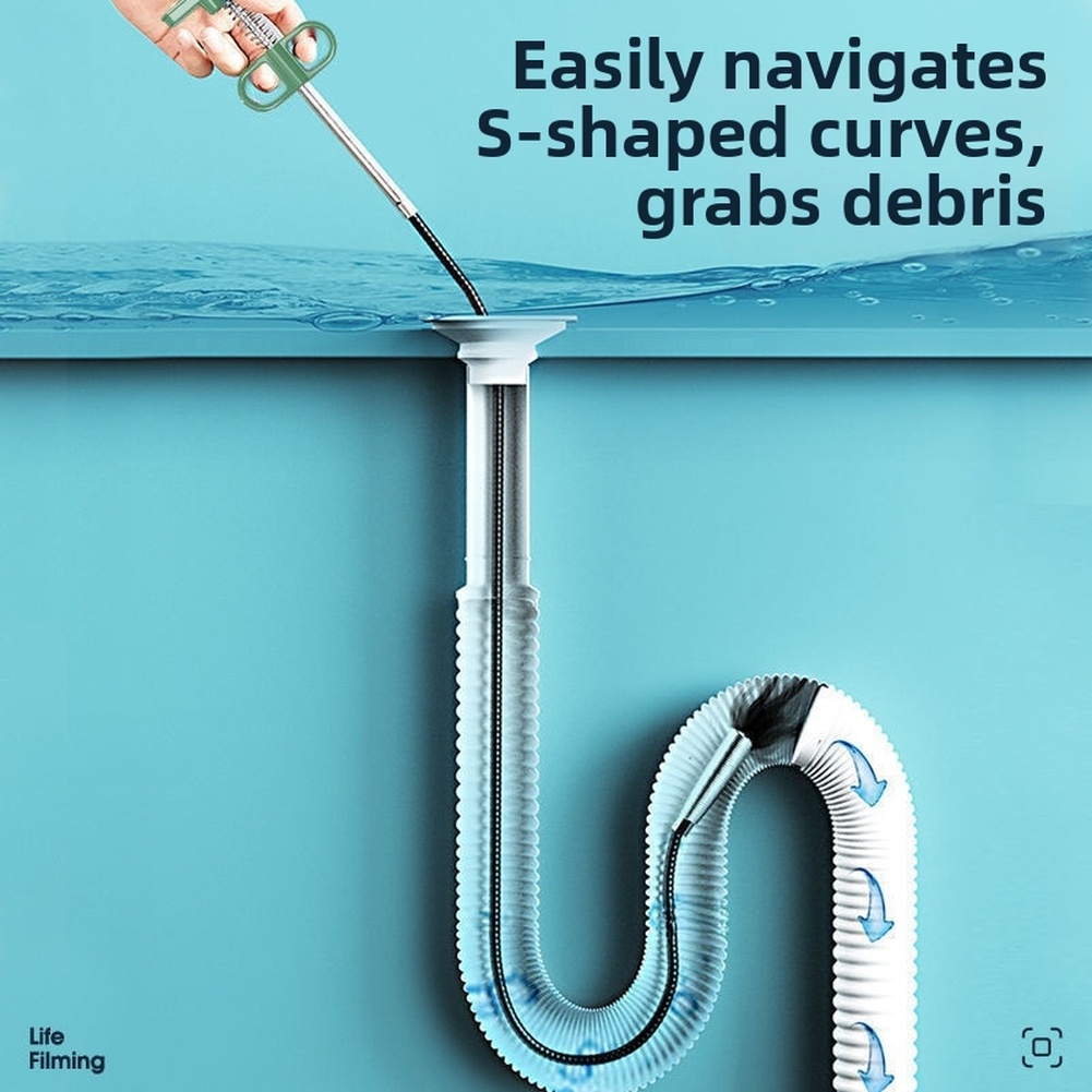 Pencuci Saluran Air Berwarna H - Drain Snake Flexible ulasan dan harga