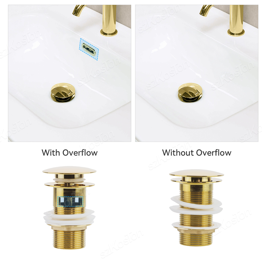 Wastafel kamar mandi Stopper w - Overflow Pipe Clip ulasan dan harga