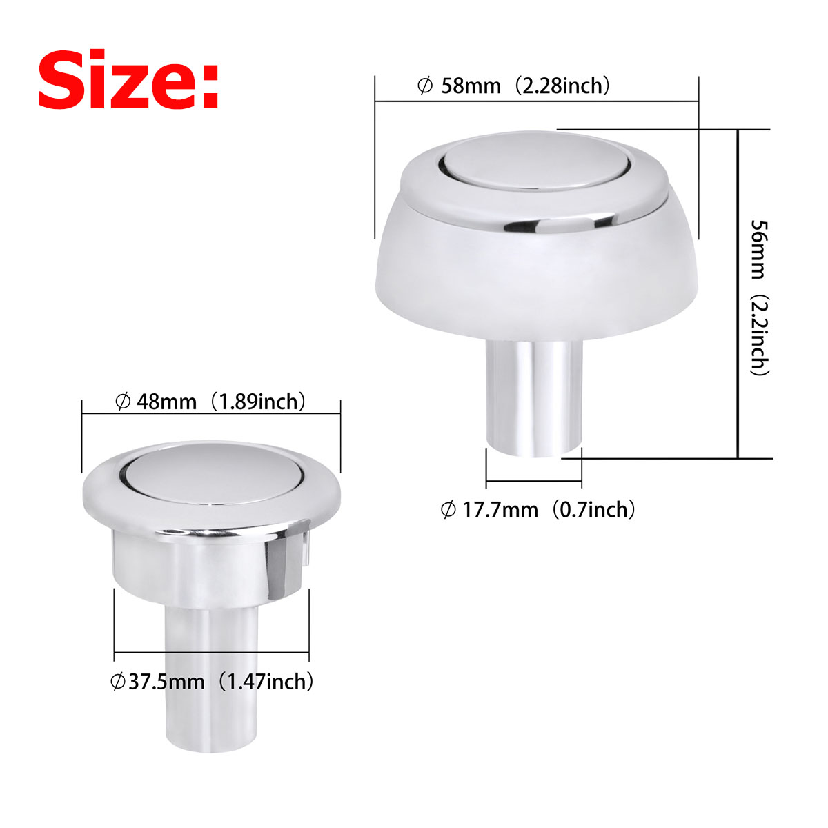 1 Buah/2 Buah Tombol Tekan Tun - Toilet Fill Valve ulasan dan harga