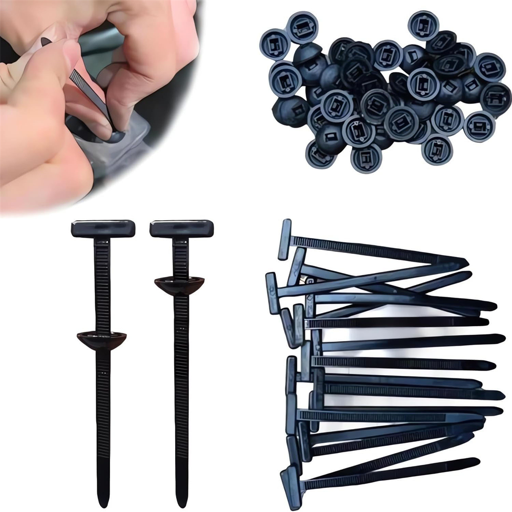 200/100/50Pcs Tali Kabel Nylon - Plastic Pipe Clip ulasan dan harga